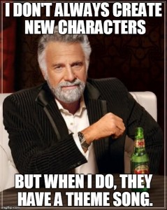 character inspiration songs meme